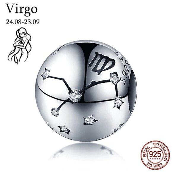 Sterling Silver Astrology Zodiac Charms - Picture 8 of 10